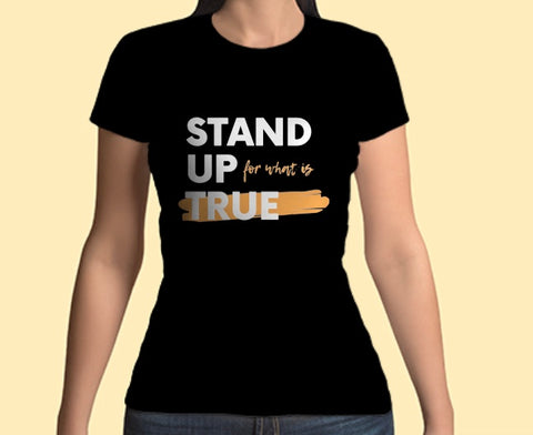 “Stand Up For What Is True” Gigi Amanata Short Sleeve Tee