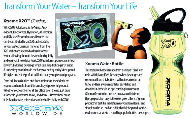 Extreme X2O Alkaline Water Sachets