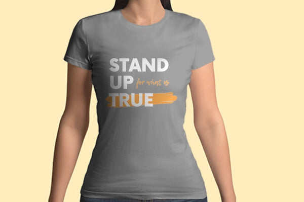 “Stand Up For What Is True” Gigi Amanata Short Sleeve Tee